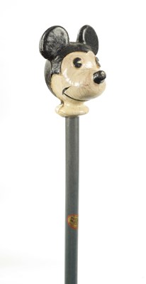 Lot 396 - A VINTAGE MICKEY MOUSE WALKING CANE