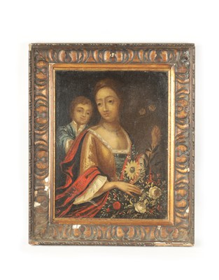 Lot 615 - AN 18TH/EARLY 19TH CENTURY SCHOOL OIL ON CANVAS