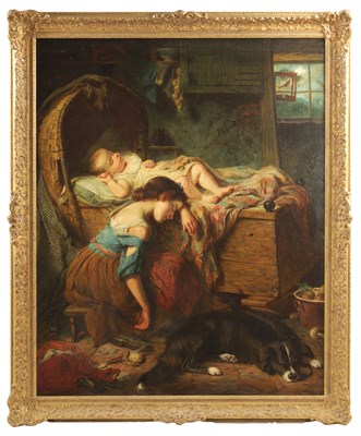 Lot 551 - ATT JOHN THOMAS PEELE (1822-1897) LARGE 19TH CENTURY OIL ON CANVAS