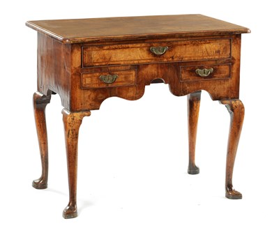 Lot 815 - A GOOD GEORGE I HERRINGBONE BANDED WALNUT LOWBOY