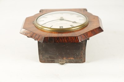 Lot 1234 - WILLIAM YOUNG, ABCHURCH LANE, LONDON. A RARE 19TH CENTURY 6” CONVEX ROSEWOOD DROP DIAL WALL CLOCK