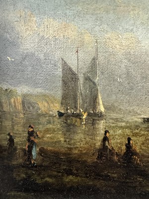 Lot 604 - WILLIAM ADOLPHUS KNELL (1802 - 1875) OIL ON CANVAS