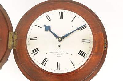 Lot 765 - BENJAMIN LEWIS VULLIAMY. A FINE QUALITY MID 19TH CENTURY FUSEE WALL CLOCK