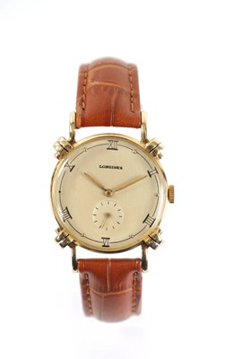 Lot 224 - A VINTAGE 14CT GOLD LONGINES WRISTWATCH