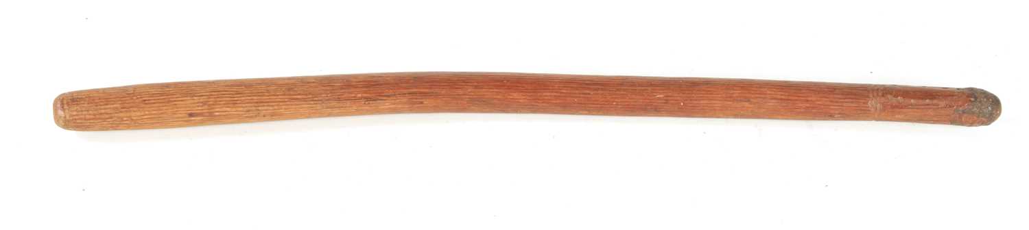 Lot 327 - AN AUSTRALIAN CURVED HARWOOD FIGHTING CLUB