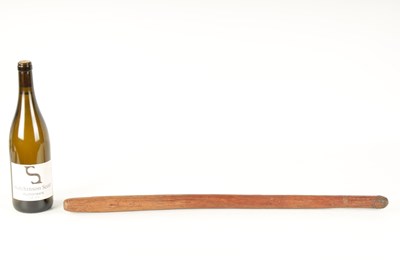 Lot 327 - AN AUSTRALIAN CURVED HARWOOD FIGHTING CLUB