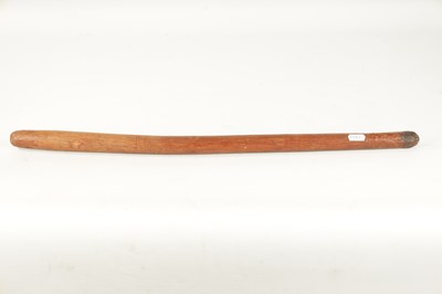 Lot 327 - AN AUSTRALIAN CURVED HARWOOD FIGHTING CLUB