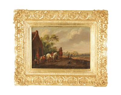 Lot 624 - AN 18TH/EARLY 19TH CENTURY SCHOOL OIL ON CANVAS LAID ON OAK PANEL