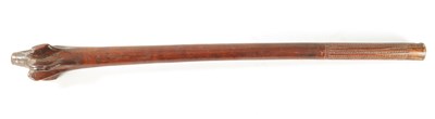 Lot 317 - A GOOD 19TH CENTURY FIJIAN ROOT WOOD FIGHTING CLUB