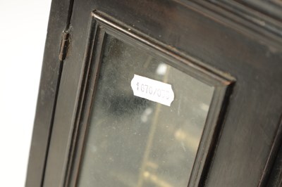 Lot 776 - STEPHEN ASSELIN, LONDON. A LATE 17TH CENTURY EBONISED DOUBLE BASKET TOP EIGHT-DAY VERGE BRACKET CLOCK