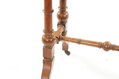 Lot 831 - A GOOD LATE 19TH CENTURY SPECIMEN MARBLE AND OAK FRAMED  SIDE TABLE IN THE MANNER OF HOLAND AND SONS