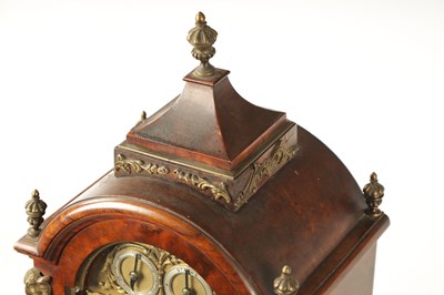 Lot 1260 - CHARLES FRODSHAM, BY APPOINTMENT TO H.M. THE KING, 27, SOUTH MOLTON STREET LONDON NUMBER 2292. A 19TH CENTURY BURR WALNUT DOUBLE FUSEE ORMOLU MOUNTED BRACKET CLOCK OF SMALL SIZE