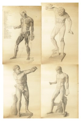 Lot 553 - RAYMOND CHARLES A LATE 19TH CENTURY SET OF FOUR PENCIL DRAWINGS