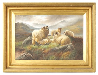 Lot 603 - WILLIAM PERRING HOLLYER. (1834-1932) OIL ON CANVAS.