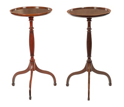 Lot 993 - A PAIR OF EARLY 20TH CENTURY GEORGE III STYLE MAHOGANY WINE TABLES