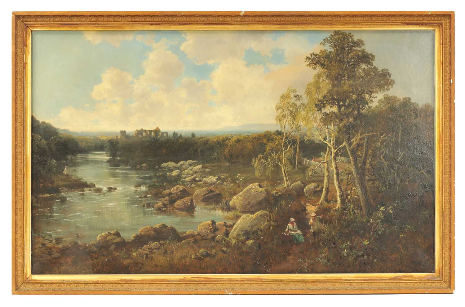 Lot 593 - EDMUND JOHN NIEMANN (BRITISH 1813-1876) LARGE OIL ON CANVAS