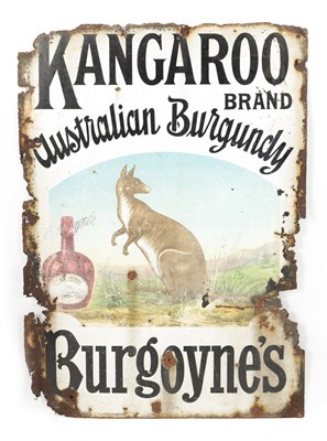 Lot 512 - A RARE VINTAGE AUSTRALIAN ENAMEL ADVERTISING SIGN