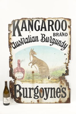 Lot 512 - A RARE VINTAGE AUSTRALIAN ENAMEL ADVERTISING SIGN