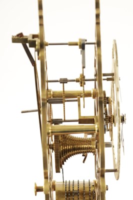 Lot 750 - WEBSTER, LONDON. A MID 19TH CENTURY FUSEE SKELETON CLOCK