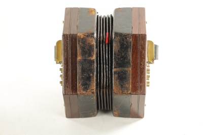Lot 536 - PROBABLY BY WHEATSTONE. A NICKEL BUTTONED CONCERTINA