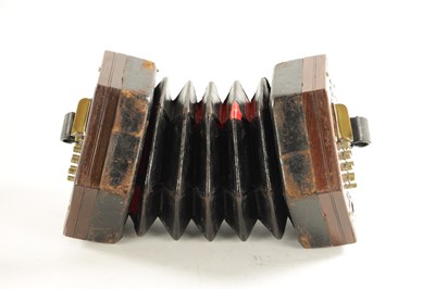 Lot 536 - PROBABLY BY WHEATSTONE. A NICKEL BUTTONED CONCERTINA