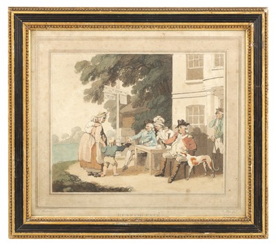 Lot 199 - A 19TH CENTURY COLOURED PRINT ENTITLED BENEVOLENCE