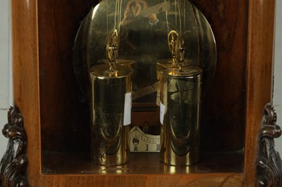 Lot 644 - A 19TH CENTURY BIEDERMEIER VIENNA EIGHT DAY WALL CLOCK