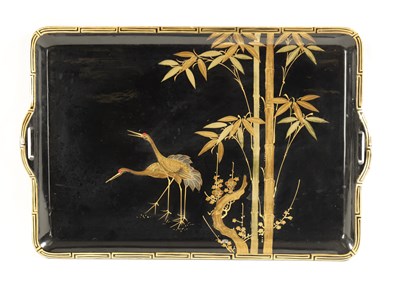 Lot 169 - A LATE 19TH CENTURY JAPANESE LACQUERWORK TRAY