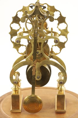 Lot 785 - A 19TH CENTURY ENGLISH FUSEE SKELETON CLOCK