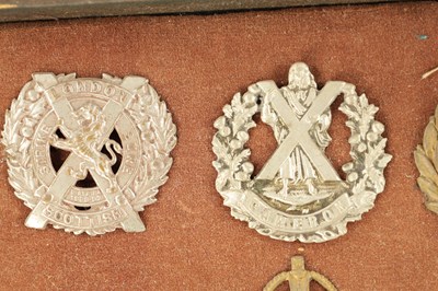 Lot 819 - A LARGE COLLECTION OF MILITARY MEDALS AND HAT BADGES