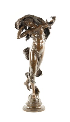 Lot 483 - EUGENE MARIOTON (1857-1933) A LARGE LATE 19TH CENTURY FRENCH FIGURAL BRONZE SCULPTURE