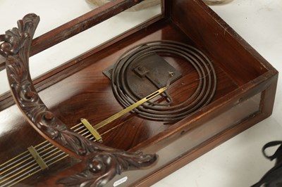 Lot 1238 - W. BROWN. LONDON. A LATE 19TH CENTURY CARVED WALNUT DOUBLE FUSEE WALL CLOCK