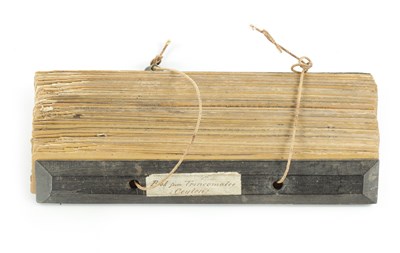 Lot 171 - OF NAVAL INTEREST AN EARLY 19TH CENTURY SINHALESE PALM LEAF MANUSCRIPT