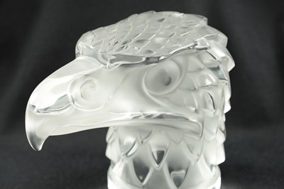 Lot 461 - A RENE LALIQUE 'TETE D'AIGLE' CLEAR AND FROSTED GLASS CAR MASCOT