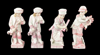 Lot 73 - A COLLECTION OF FOUR CONTINENTAL PORCELAIN FIGURES