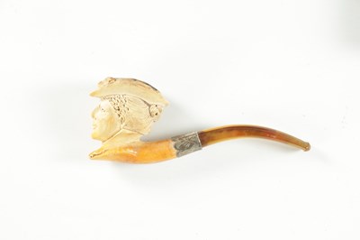 Lot 143 - A CASED SILVER MOUNTED MEERSCHAUM PIPE
