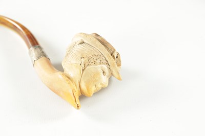Lot 143 - A CASED SILVER MOUNTED MEERSCHAUM PIPE