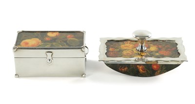 Lot 539 - TWO MATCHED LATE 19TH CENTURY CONTINENTAL SILVER STATIONERY ITEMS