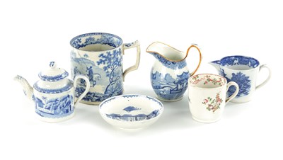 Lot 50 - A COLLECTION OF VARIOUS 19TH CENTURY PEARLWARE ITEMS