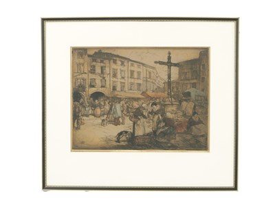 Lot 266 - ARMAND COUSSENS, A LATE 19TH CENTURY ETCHING