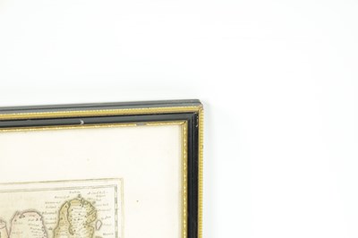 Lot 414 - A 19TH CENTURY HAND COLOURED MAP OF ORKNEY AND SHETLAND