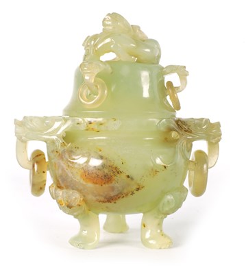 Lot 355 - CHINESE JADE CENSER