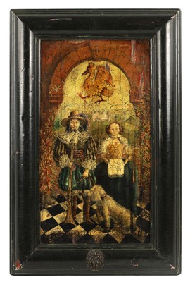 Lot 204 - AN INTERESTING 18TH CENTURY OIL ON-BOARD