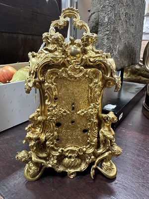 Lot 1272 - GROHE, PARIS. A FINE AND RARE MID 19TH CENTURY FRENCH CAST GILT BRASS ROCOCO REPEATING PETITE SONNERIE CARRIAGE CLOCK