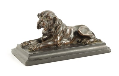 Lot 990 - A 19TH CENTURY PATINATED BRONZE SCULPTURE