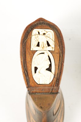 Lot 1066 - A PAIR OF EARLY 19TH CENTURY EUROPEAN ‘SHOE’ SNUFF BOXES