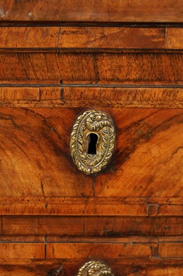 Lot 1489 - AN EARLY 18TH CENTURY WALNUT CHEST OF SMALL  PROPORTIONS