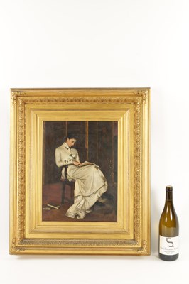 Lot 1141 - CLAUDE ANDREW CALTHROP (1844-1893). A 19TH CENTURY OIL ON CANVAS