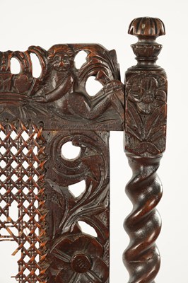 Lot 1491 - A RARE CHARLES II JOINED WALNUT CHILD’S HIGH CHAIR