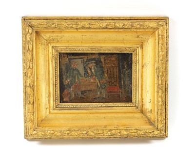 Lot 1162 - 18TH/19TH CENTURY OIL ON OAK PANEL - THE ANTIQUE DEALER’S SHOP